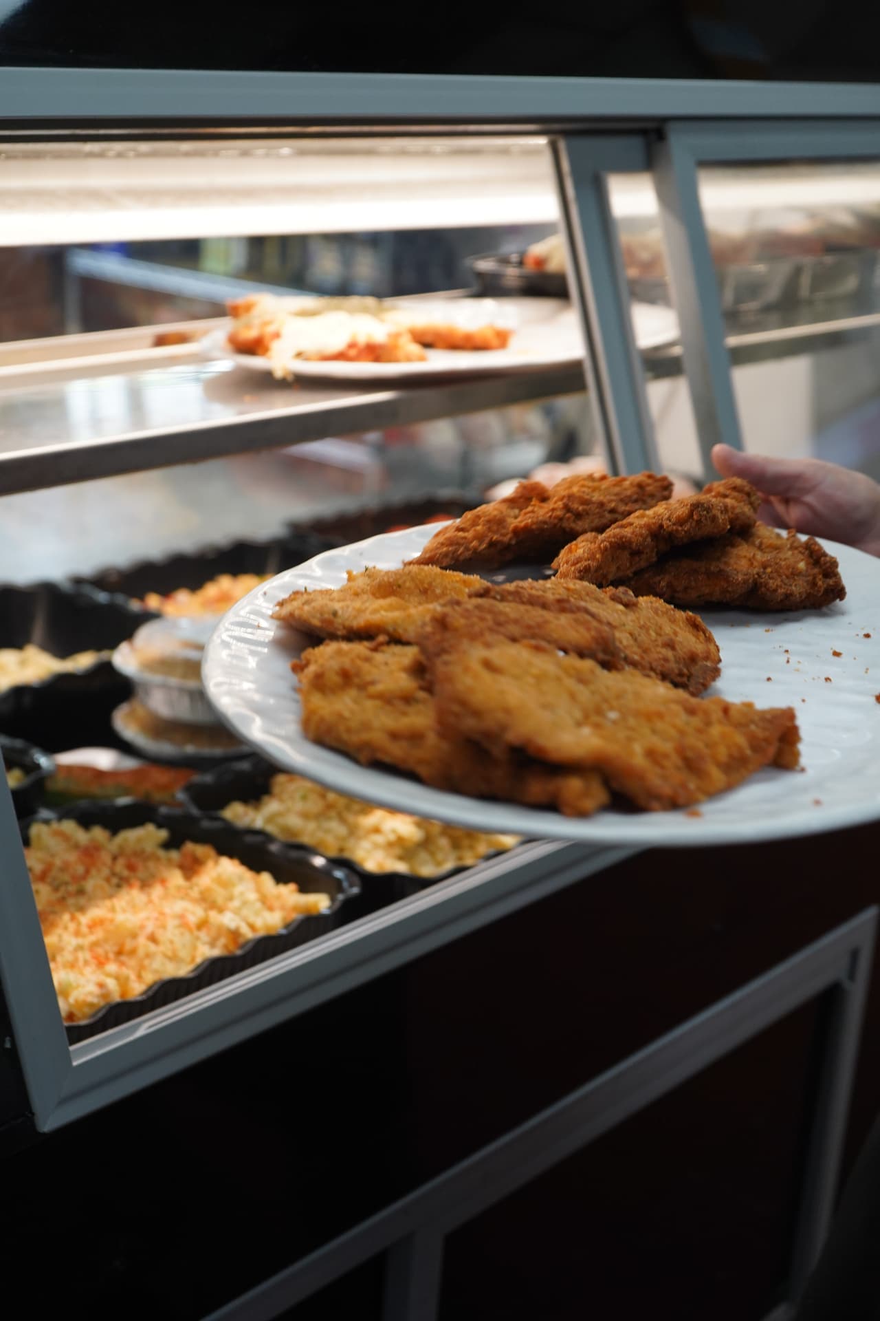 Chicken cutlets fresh from Jerry’s kitchen